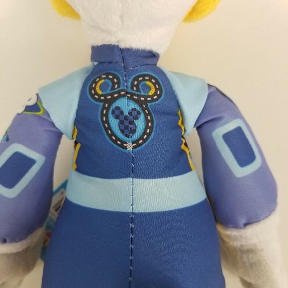 Disney Junior Mickey And The Roadster Racers Donald Duck Plush Blue Racer New - Picture 5 of 12